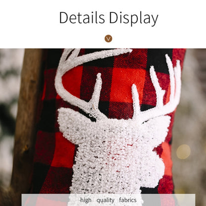Christmas Ornament Christmas Stocking Gift Bag Christmas Tree Pendant, Antlers, Elk, Snowflake