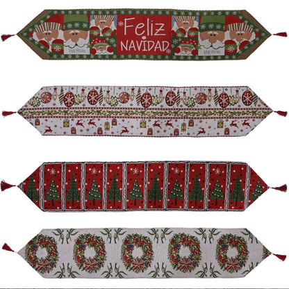 Creative Christmas Home Decoration Items Knitted Tablecloth Dining Table