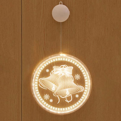 Christmas Decoration Light LED Holiday 3D Hanging Lamp, Battery, USB