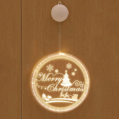 Christmas Decoration Light LED Holiday 3D Hanging Lamp, Battery, USB
