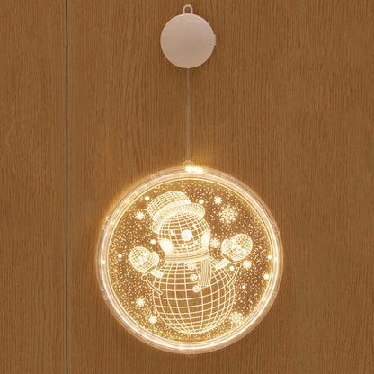 Christmas Decoration Light LED Holiday 3D Hanging Lamp, Battery, USB