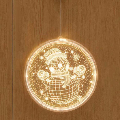 Christmas Decoration Light LED Holiday 3D Hanging Lamp, Battery, USB