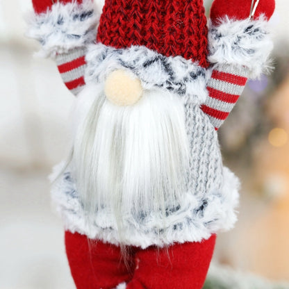 Faceless Skydiving Santa Claus Christmas Window Hanging Decorations