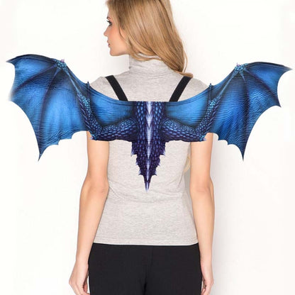 Halloween Carnival Adult Decoration Non-woven Dragon Wings Cosplay Wings Props, One Size