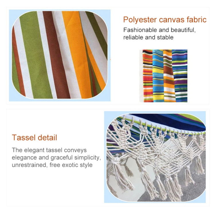 Outdoor Camping Hammock Tassel Polyester Cloth Hammock