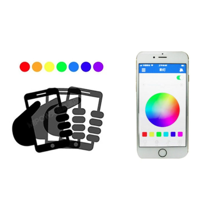 E27 LED Music Bulb Smart Colorful Remote Control Wake Up Light, APP Multi-link Music Light, APP+Remote Control