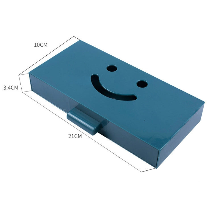 صندوق تخزين بأدراج مخفية، قاعدة لاصقة للمكتب، حافظة أقلام كبيرة الحجم، أزرق داكن، أزرق فاتح، وردي، رمادي