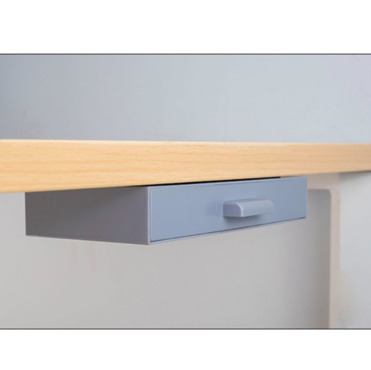 صندوق تخزين بأدراج مخفية، قاعدة لاصقة للمكتب، حافظة أقلام كبيرة الحجم، أزرق داكن، أزرق فاتح، وردي، رمادي