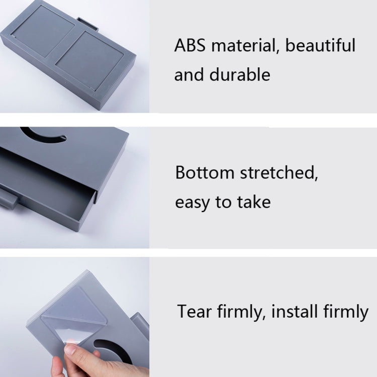 صندوق تخزين بأدراج مخفية، قاعدة لاصقة للمكتب، حافظة أقلام كبيرة الحجم، أزرق داكن، أزرق فاتح، وردي، رمادي