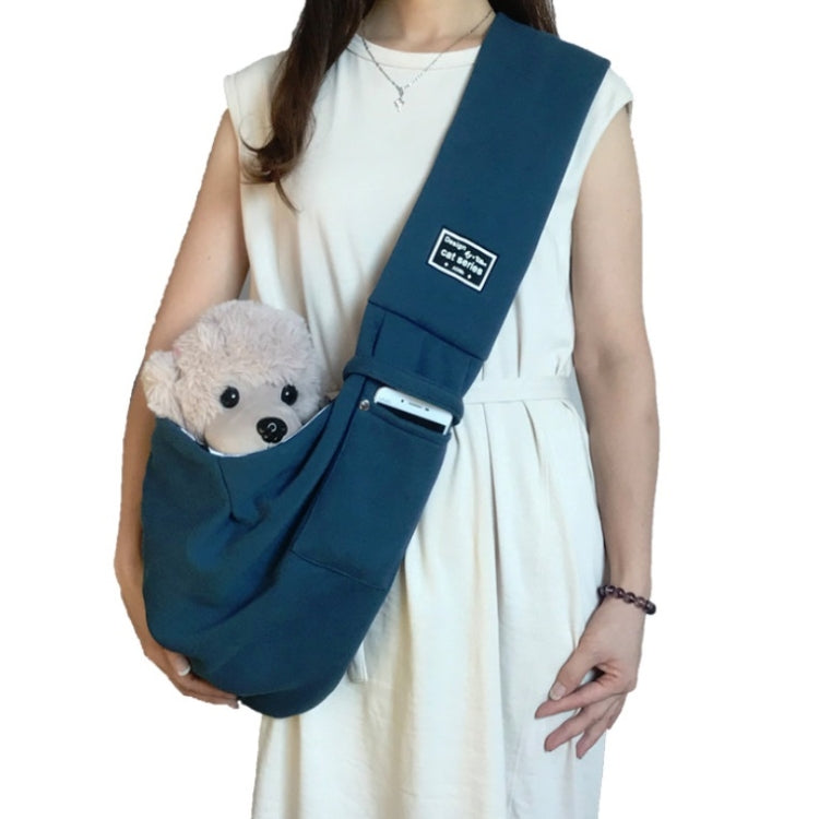 Pet Outing Carrier Bag Cotton Messenger Shoulder Bag, Yellow, Blue, Khaki, Black, Gray, Dark blue