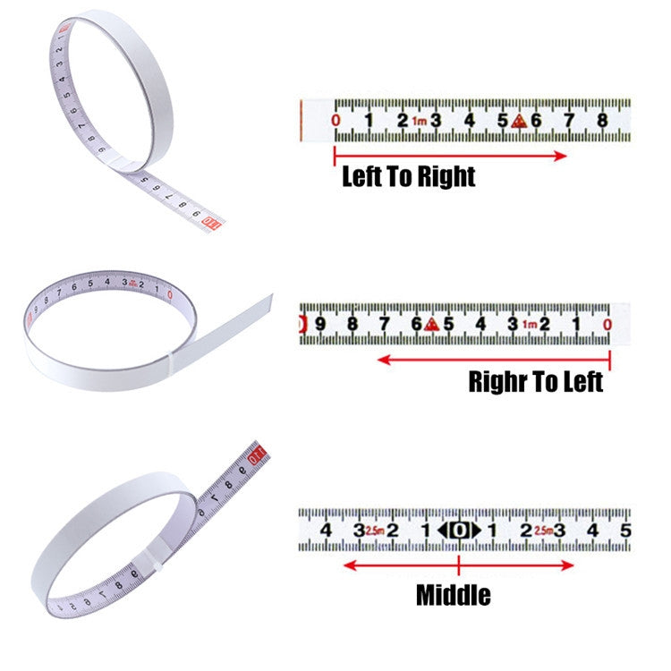 Sticky Scale Steel Ruler with Glue Scale Tape Measure Self-adhesive Ruler, 1m Positive, 2m Positive, 3m Positive, 4m Positive, 5m Positive, 1m Reverse, 2m Reverse, 3m Reverse, 4m Reverse, 5m Reverse, 1m Middle Point, 2m Middle Point, 3m Middle Point���...