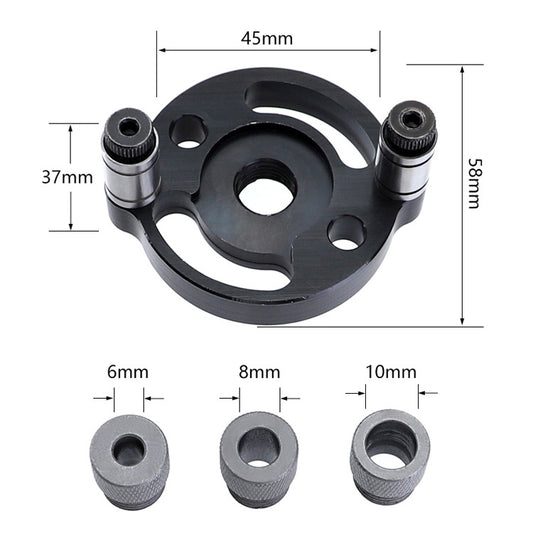 Woodworking Straight Hole Puncher Self-Centering Dowel Splicing Drilling Locator Woodworking Drilling Tool, Style:, Black, Black+7 PCS Drill Bit, Black+7 PCS Drill Bit+60 Wood Tip, Blue, Blue+7 PCS Drill Bit, Blue+7 PCS Drill Bit+60 Wood Tip