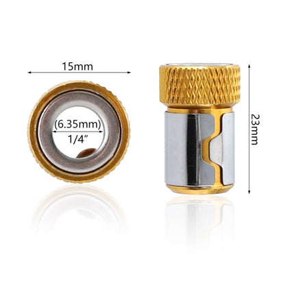 10 PCS Bit Magnetic Ring Screwdriver Bit with Magnetic Universal Steel Sleeve, Color Random Delivery, 10PCS CQ-23