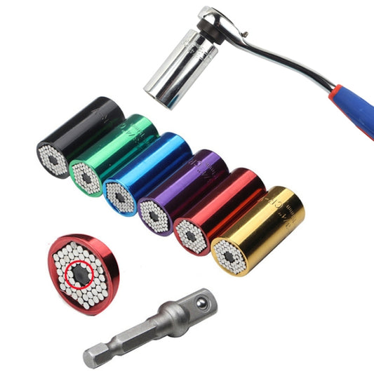 2 Pcs/Set Universal Torque Wrench Head Set Socket Sleeve 7-19mm Power Drill Ratchet Bushing Spanner Key Magic Multi Hand Tools, Torque Wrench Head