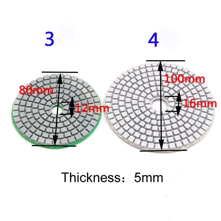 Piece of marble granite tile grinding piece 80mm100mm soft grinding piece water mill stone polishing, Grit:50, Size:3 inch, Grit:500, Size:3 inch