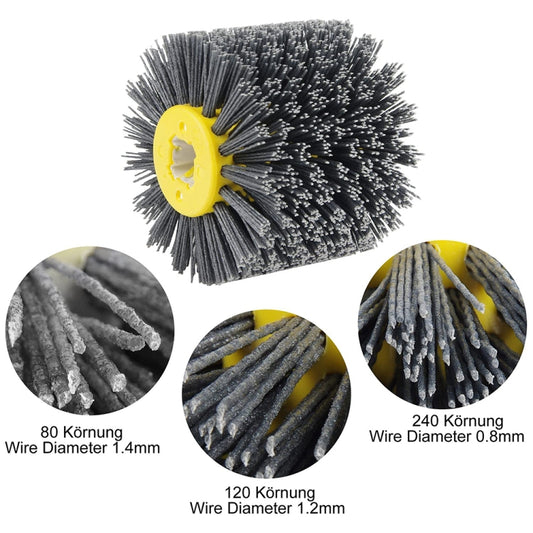 Abrasive Wire Drawing Wheel Wood Grain Reduction Refurbishment Drawing Wheel, 80 Mesh, 240 Mesh, 320 Mesh