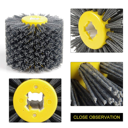 Abrasive Wire Drawing Wheel Wood Grain Reduction Refurbishment Drawing Wheel, 80 Mesh, 240 Mesh, 320 Mesh