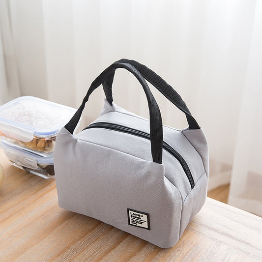 Portable Lunch Bag Thermal Insulated Lunch Box Tote Cooler Bag Bento Pouch Lunch Container School Food Storage Bags, Bento Storage Bags