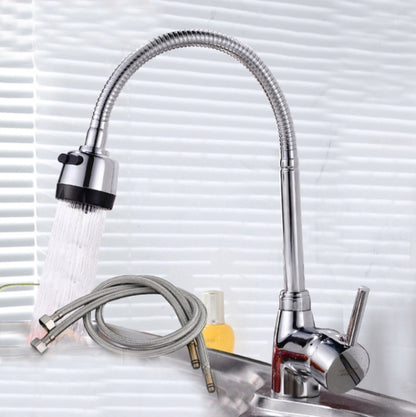 Kitchen Faucet Anti-splash Head Wash Basin Sink Universal Rotatable Faucet Full Copper Joint, Cold Water, Cold Water+50 cm Tube, Cold Water+60 cm Tube, Cold Water+80 cm Tube, Hot & Cold Water, Hot & Cold Water+60 cm Tube, 304 Cold Water����������������...