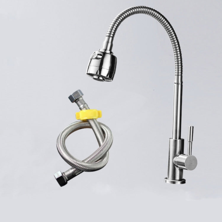 Kitchen Faucet Anti-splash Head Wash Basin Sink Universal Rotatable Faucet Full Copper Joint, Cold Water, Cold Water+50 cm Tube, Cold Water+60 cm Tube, Cold Water+80 cm Tube, Hot & Cold Water, Hot & Cold Water+60 cm Tube, 304 Cold Water����������������...