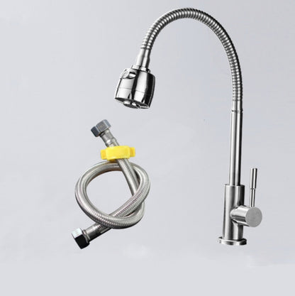 Kitchen Faucet Anti-splash Head Wash Basin Sink Universal Rotatable Faucet Full Copper Joint, Cold Water, Cold Water+50 cm Tube, Cold Water+60 cm Tube, Cold Water+80 cm Tube, Hot & Cold Water, Hot & Cold Water+60 cm Tube, 304 Cold Water����������������...