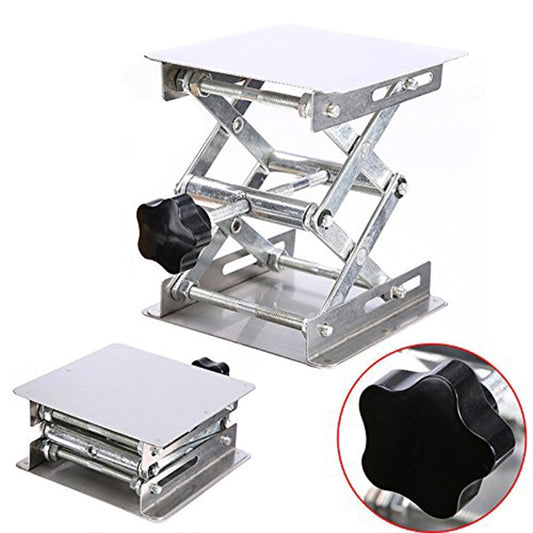 100x100mm Laboratory Manual Stainless Steel Lifting Platform Small Lifting Platform, Laboratory Lifting Platform
