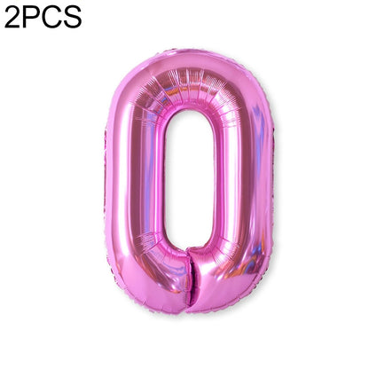2 PCS 40 Inch Aluminium Foil Number Balloons Birthday Wedding Engagement Party Decor Kids Ball Supplies