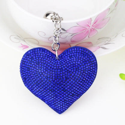Heart Keychain Leather Tassel Gold Key Holder Metal Crystal Key Chain Keyring Charm Bag Auto Pendant Gift, purple, green, dark blue, lake blue, silver white, watermelon red, light blue, orange, black white, magenta, black gray, yellow, light red, red��...