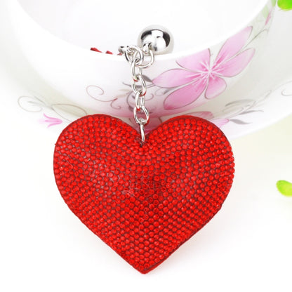 Heart Keychain Leather Tassel Gold Key Holder Metal Crystal Key Chain Keyring Charm Bag Auto Pendant Gift, purple, green, dark blue, lake blue, silver white, watermelon red, light blue, orange, black white, magenta, black gray, yellow, light red, red��...