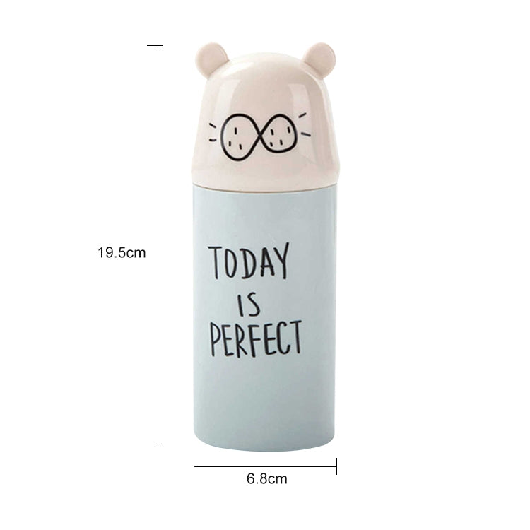 2 PCS Cartoon Protable Travel Home Bathroom Toothbrush Case Storage Box Mouth Cup