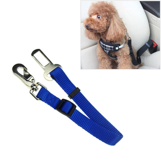 Nylon Harness Leash Clip Pet Dog Car Seat Belt Security Belt, Blue, Red, Black
