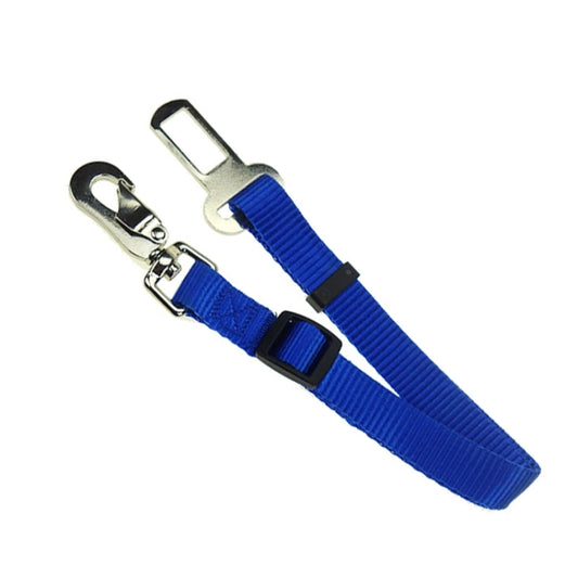 Nylon Harness Leash Clip Pet Dog Car Seat Belt Security Belt, Blue, Red, Black