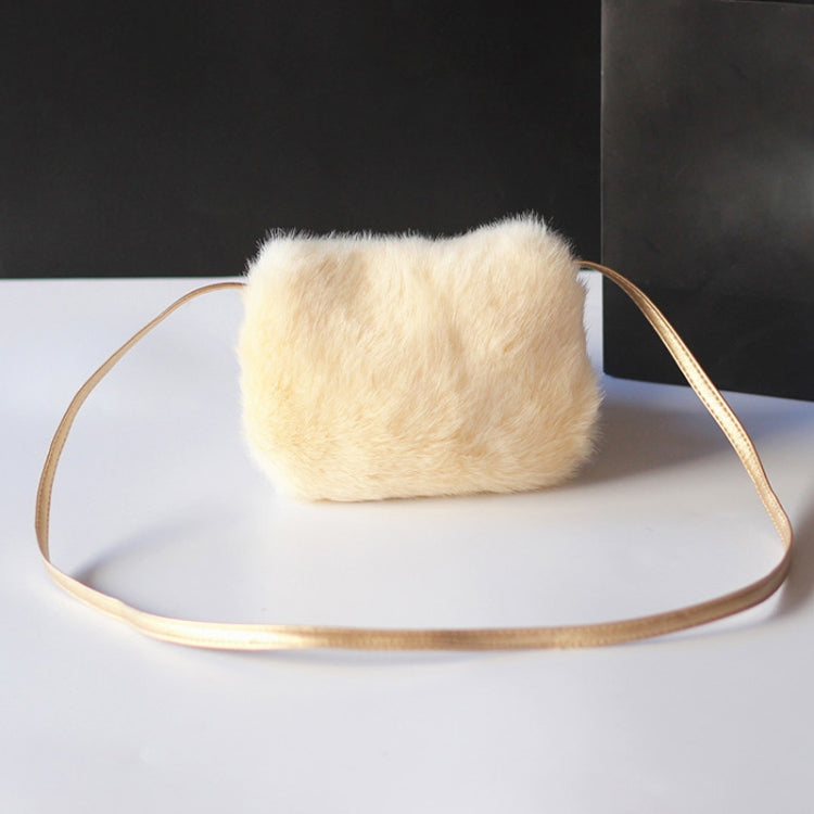 Cute Princess Girl Mini Cross body Bag Fashion Bowknot Imitation Fur Shoulder Messenger Bag Purse