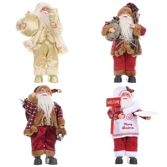Christmas Decoration Standing Santa Claus Doll Christmas Backpack Old Man Doll Ornaments, Chef, Gift