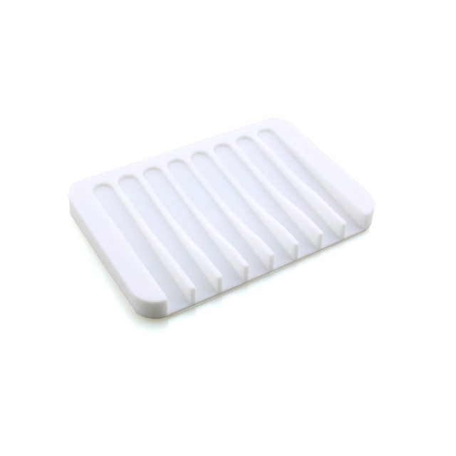 Bathroom Silicone Flexible Soap Dishes Storage Holder Soapbox, Silicone Soapbox