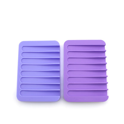 Bathroom Silicone Flexible Soap Dishes Storage Holder Soapbox, Silicone Soapbox