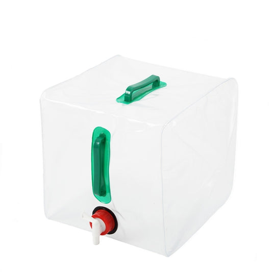 20L Outdoor Camping Folding Bucket Transparent Plastic Folding Water Bag