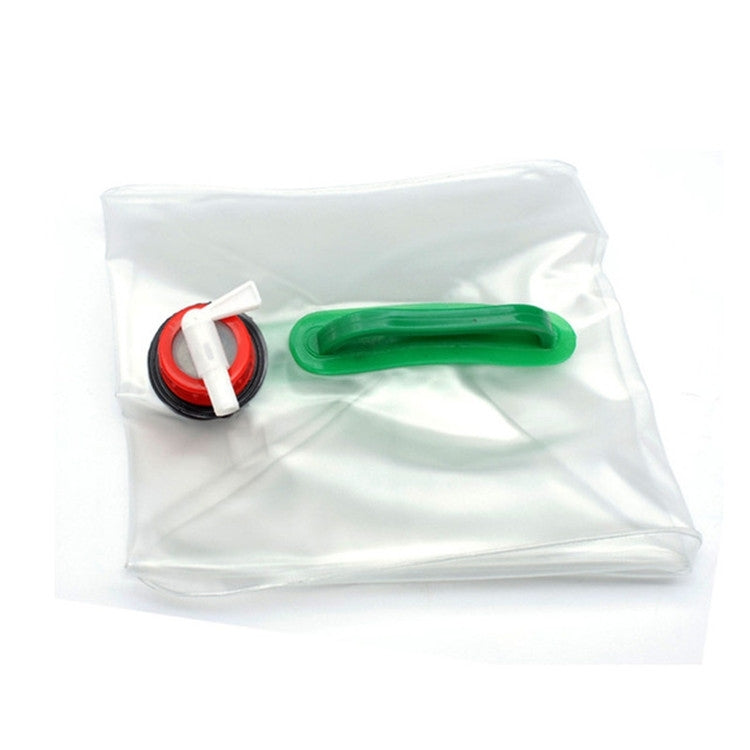 20L Outdoor Camping Folding Bucket Transparent Plastic Folding Water Bag