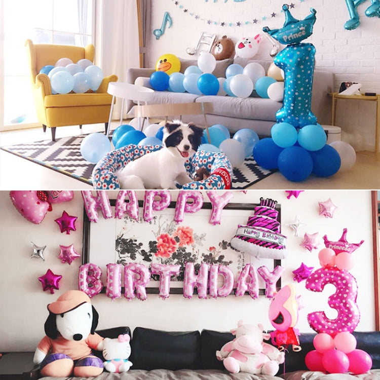 Number Foil Balloon Happy Birthday Decoration, Number 0, Number 9, Number 8, Number 7, Number 4, Number 3, Number 1, Number 2, Number 6, Number 5