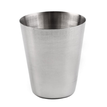 4 in 1 Outdoor Mini Stainless Steel Cup Hiking Camping Travel Portable Drinking Water Cup Set Leather Cup