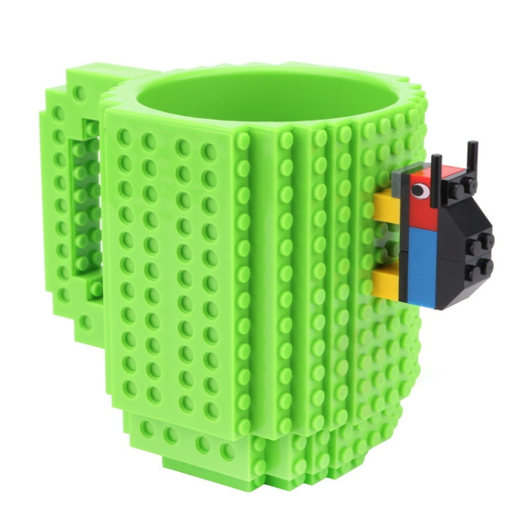 Building Blocks Design Creative Milk Mug Coffee Cup Build-on Brick Drinking Water Holder, 301-400ml