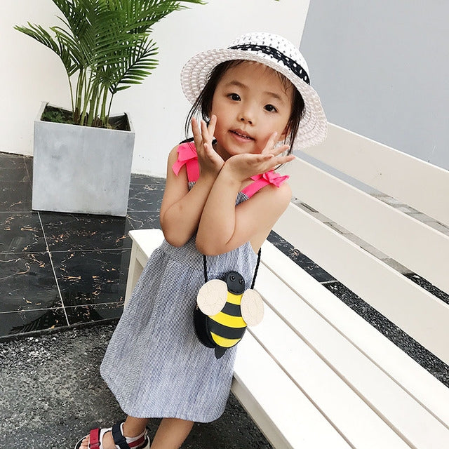 Baby Girls Tassel Purse handbag Kids Cross-body shoulder bag Gifts Cartoon Animals Bag