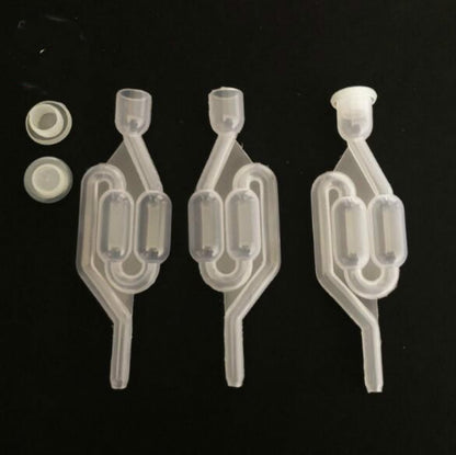 Water Seal Exhaust One way Home Brew Wine Fermentation Airlock Brewing Sealed Plastic Air Lock Check Valve Water Sealed Valves, Uncovered plain check valve, Common check valve with cover