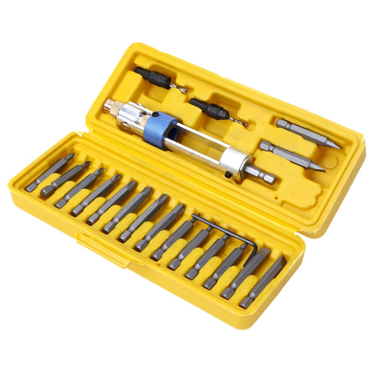 20 In 1 High Speed Steel Countersunk Head Bit Screwdriver, 20 In 1