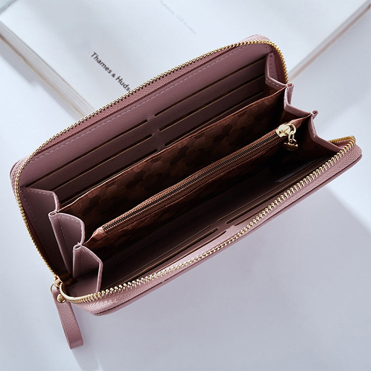 Women Long Clutch Wallet Large Capacity Wallets Female Purse Phone Pocket Card Holder, Pink, Gray, Blue, Green, Wine Red, Black