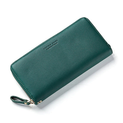 Women Long Clutch Wallet Large Capacity Wallets Female Purse Phone Pocket Card Holder, Pink, Gray, Blue, Green, Wine Red, Black