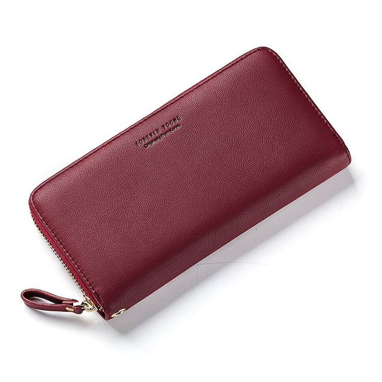 Women Long Clutch Wallet Large Capacity Wallets Female Purse Phone Pocket Card Holder, Pink, Gray, Blue, Green, Wine Red, Black