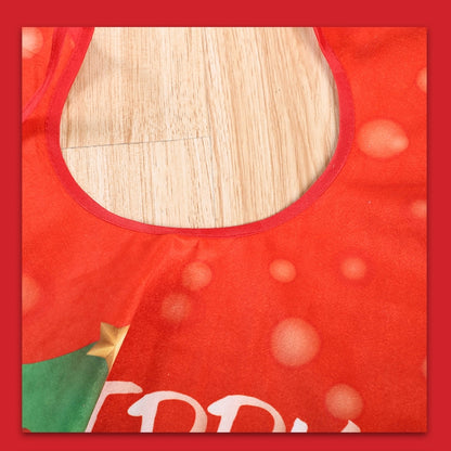 Christmas Ornaments Christmas Tree Bottom Skirt Decoration, Party, Double Deer, Red