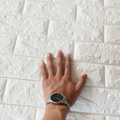2 PCS Self Adhesive Waterproof TV Background Brick Wallpapers 3D Wall Sticker Living Room Wallpaper Mural Bedroom Decorative Stickers