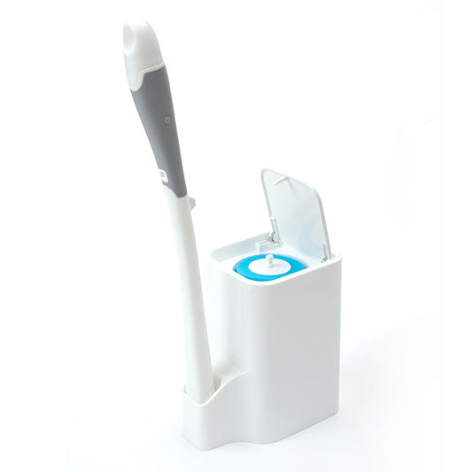 Disposable Toilet Brush Long Handle Cleaning Brush With Base Hanging Toilet Brush Set, Disposable Toilet Brush